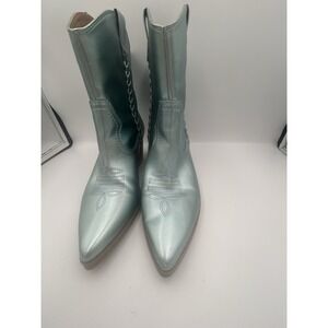 Dolce Vita Women's Ankle Green  Iridescent Karyn Boots Size 7.5
